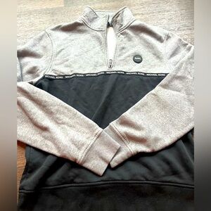 Michael Kors Gray and Black Men's Pullover